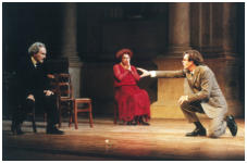 nel ruolo di Pilade, con Paola Mannoni (Clitennestra) e Umberto Ceriani (Egisto)