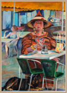 Dame au Café de Arles - acrilico su tela, 2008