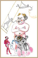 Dieci Epigrammi di Quasimodo - china e gouache, Nicolodi 2004